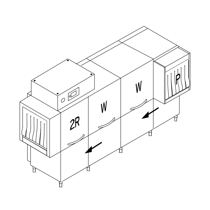 картинка Машина посудомоечная конвейерная DIHR RX 356 LC V