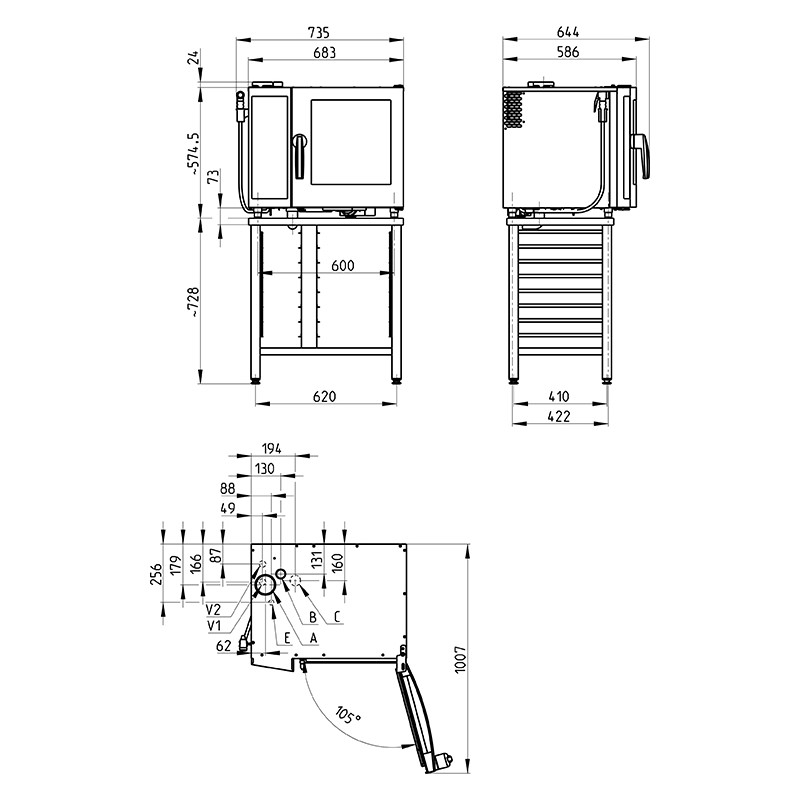 Пароконвектомат Retigo B623I VISION II