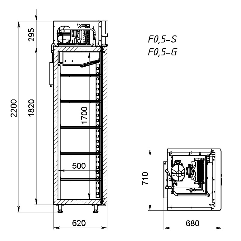 Шкаф морозильный ARKTO F 0.5-G