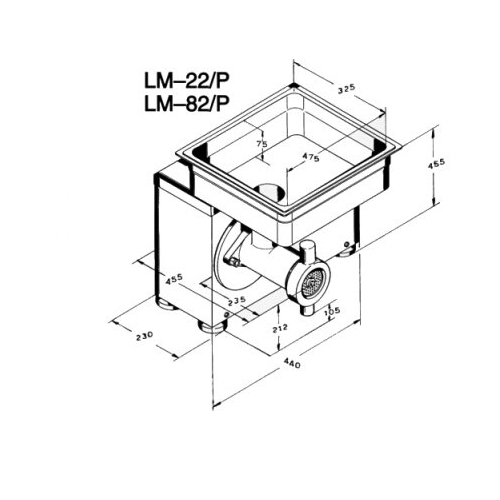 картинка Мясорубка KT LM-82/P Unger