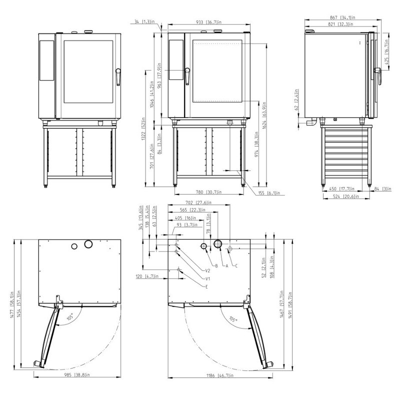 картинка Пароконвектомат Retigo O1011I VISION Plus