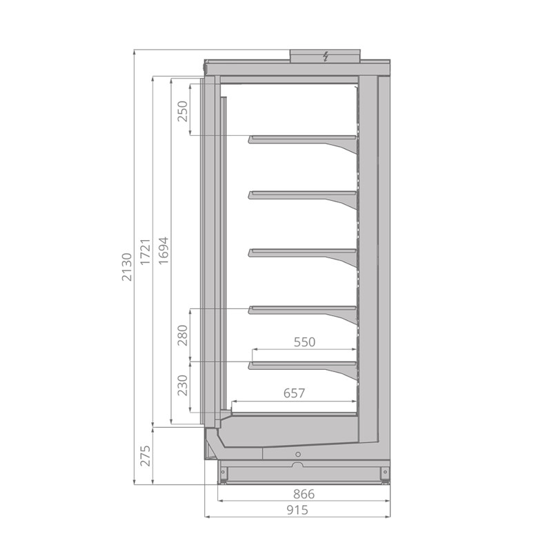 Морозильный шкаф Brandford Odissey Compact 375