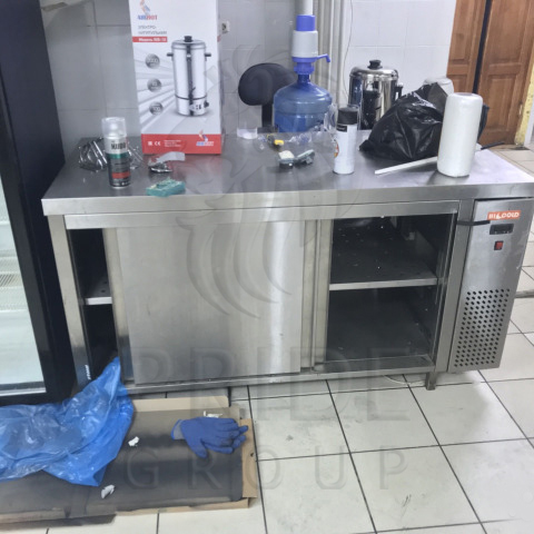 Стол тепловой пристенный двери купе HICOLD TS 17 SN 1700х600х850