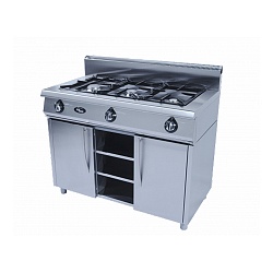 картинка Плита Grill Master 3-х горелочная газовая Ф3ПГ/600 (закрытый стенд)